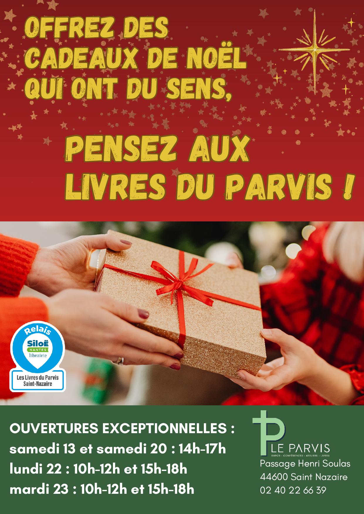 Offrez des cadeaux qui ont du sens, pensez aux livres du Parvis