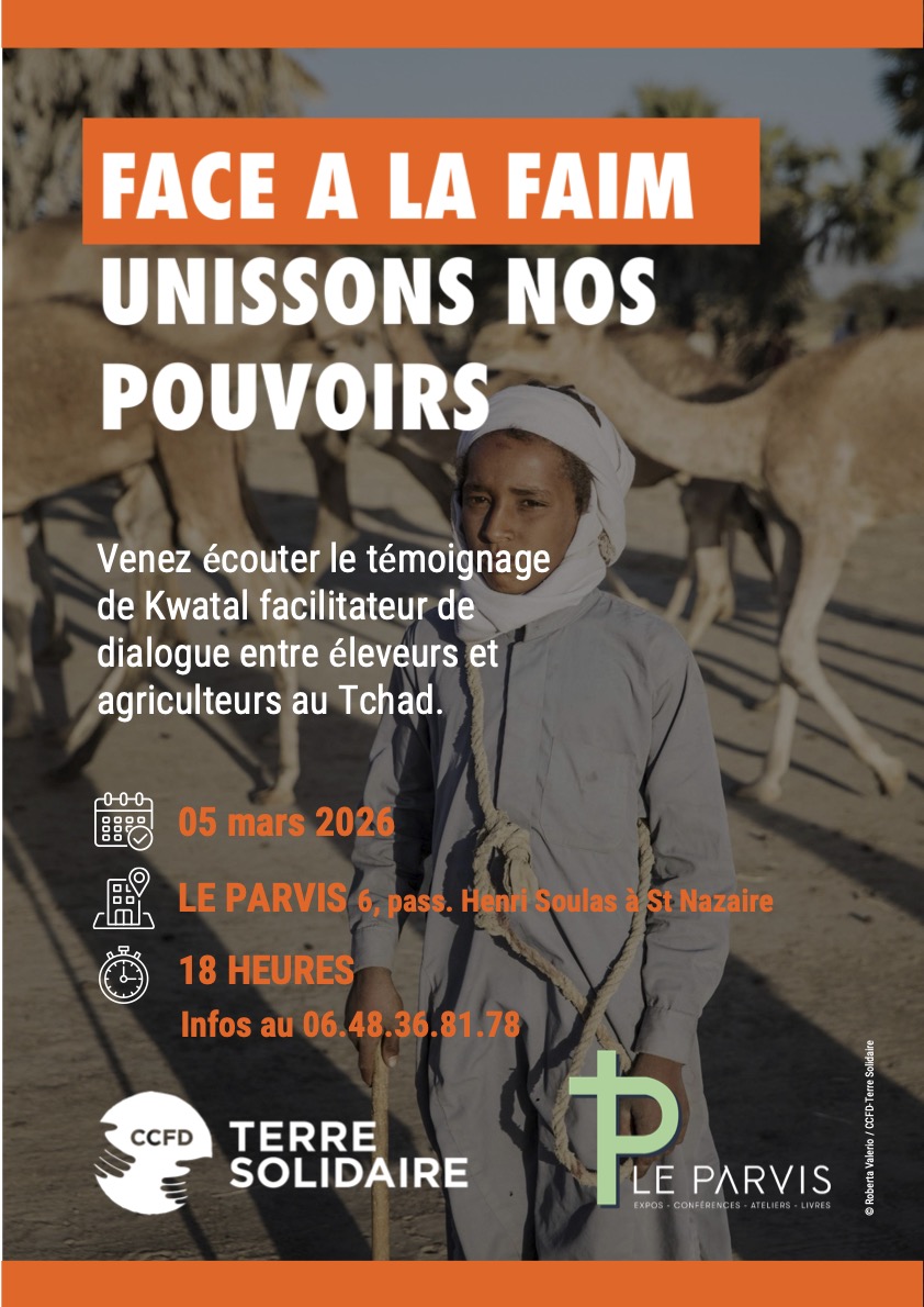 Conférence CCFD au Parvis le 05 mars 2026 « Face à la faim »