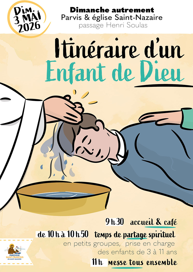 Dimanche 3 mai : Dimanche autrement à l’église  Saint-Nazaire, dimanche du Mariage